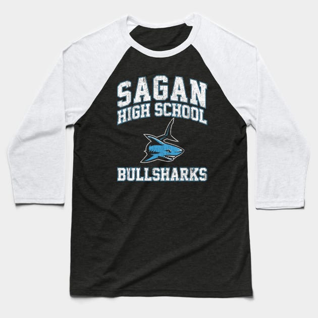 Sagan High School Bullsharks Baseball T-Shirt by huckblade